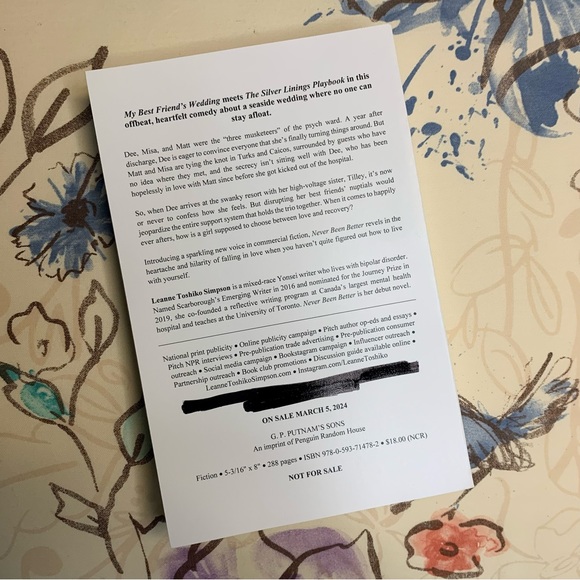 💜 Never Been Better by Leanne Toshiko Simpson ARC - Picture 2 of 2